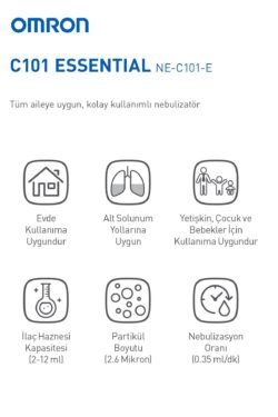 C101 Essential Compressor Nebulizatör - Görsel 3